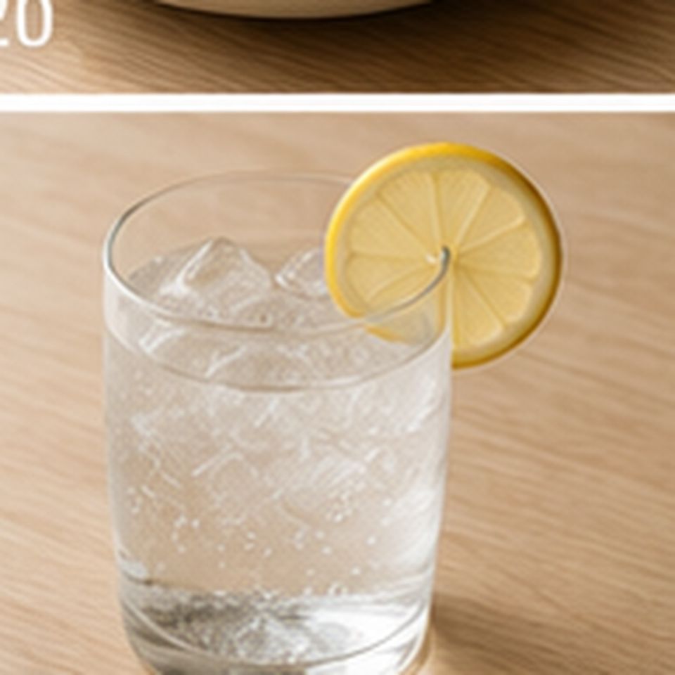 Wasser auf einem Teller